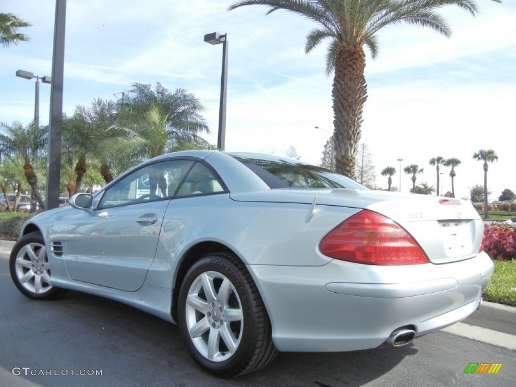 Diamond Silver Metallic 2003 Mercedes-Benz SL 500 Roadster Exterior Photo #59025840