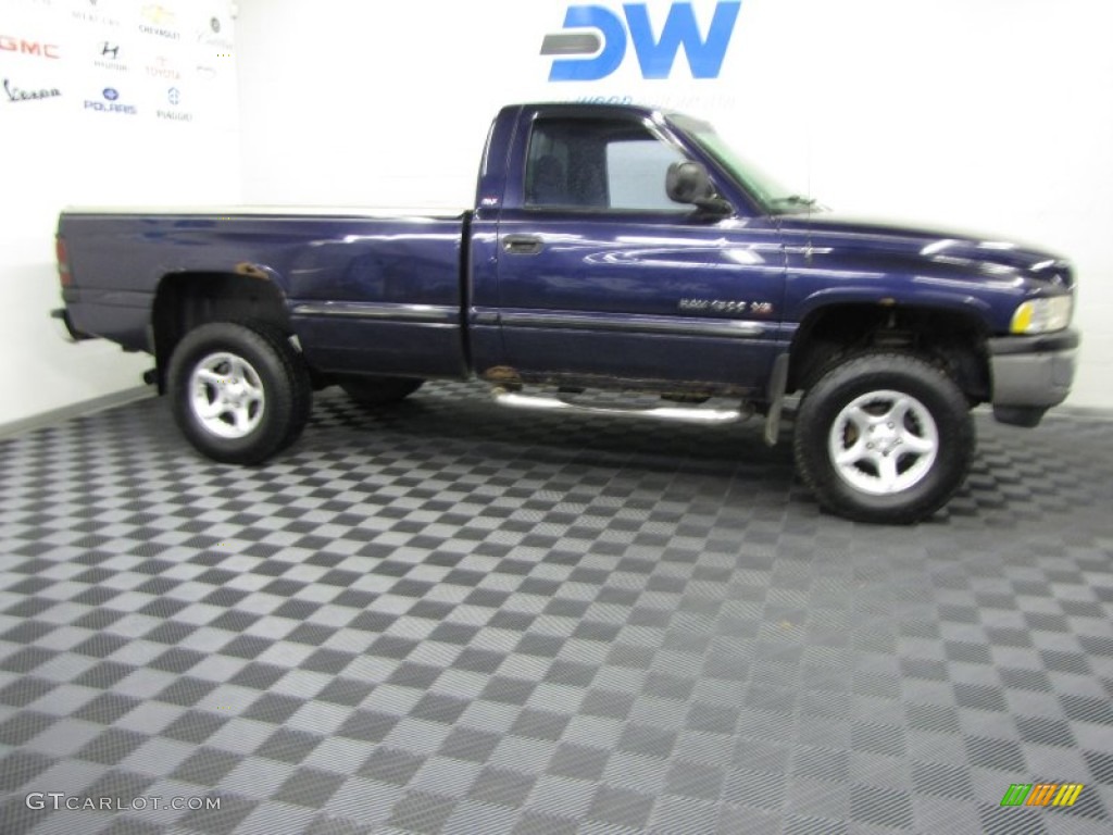 1999 Ram 1500 ST Regular Cab 4x4 - Intense Blue Pearl / Agate Black photo #6