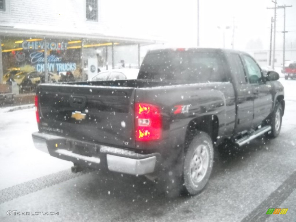 2009 Silverado 1500 LT Extended Cab 4x4 - Black Granite Metallic / Ebony photo #3