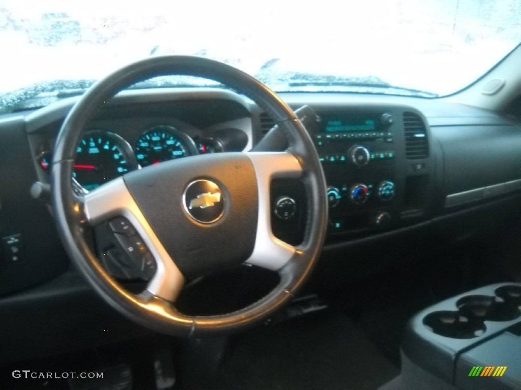 2009 Silverado 1500 LT Extended Cab 4x4 - Black Granite Metallic / Ebony photo #13