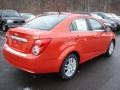 2012 Inferno Orange Metallic Chevrolet Sonic LT Sedan  photo #8