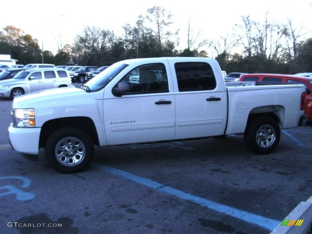 2011 Silverado 1500 LT Crew Cab - Summit White / Ebony photo #5