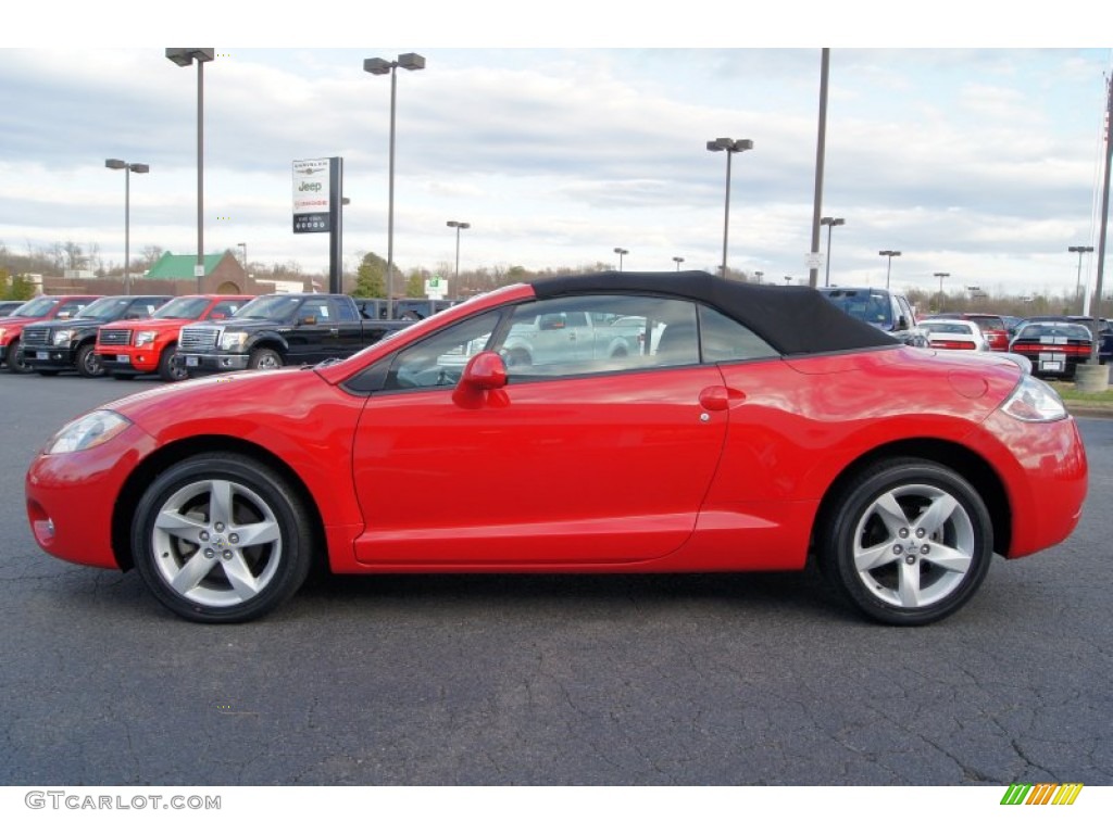 Pure Red 2007 Mitsubishi Eclipse Spyder GS Exterior Photo #59032690