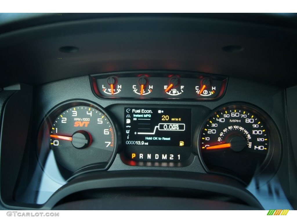 2012 Ford F150 SVT Raptor SuperCrew 4x4 Gauges Photo #59033215