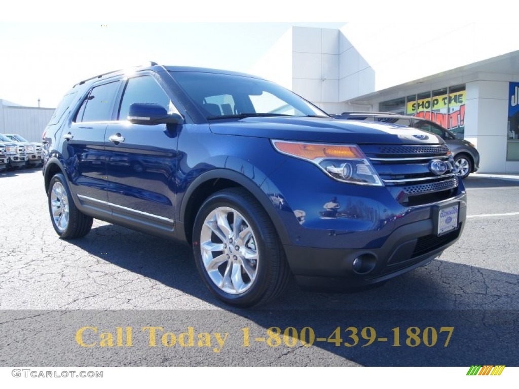 2012 Explorer Limited - Dark Pearl Blue Metallic / Charcoal Black/Pecan photo #1