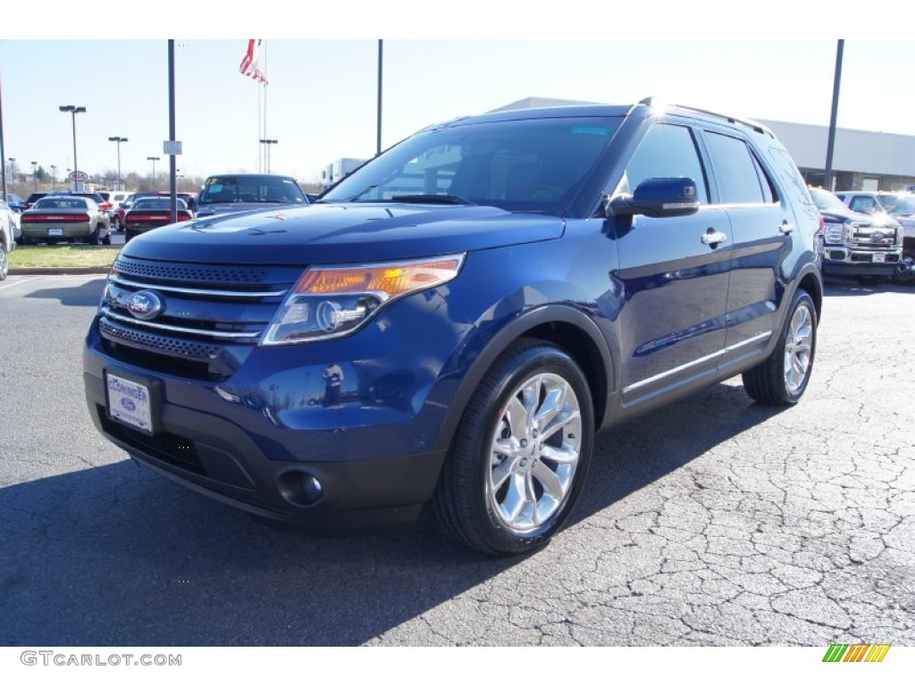 2012 Explorer Limited - Dark Pearl Blue Metallic / Charcoal Black/Pecan photo #6