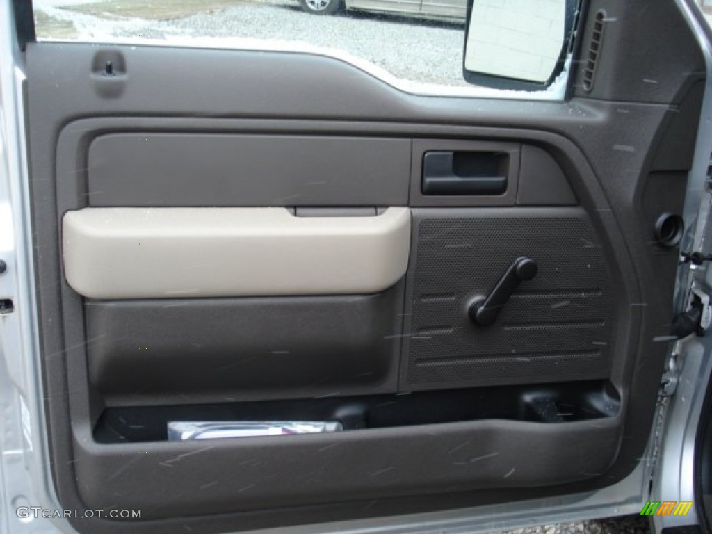 2010 F150 XL SuperCab 4x4 - Ingot Silver Metallic / Medium Stone photo #12
