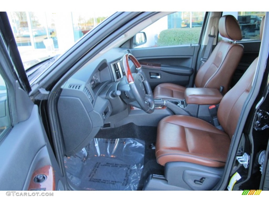 Saddle Brown/Dark Slate Gray Interior 2008 Jeep Grand Cherokee Overland Photo #59034241