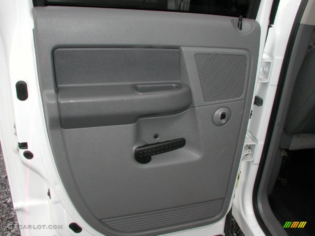 2008 Ram 3500 Big Horn Edition Quad Cab 4x4 Dually - Bright White / Medium Slate Gray photo #29