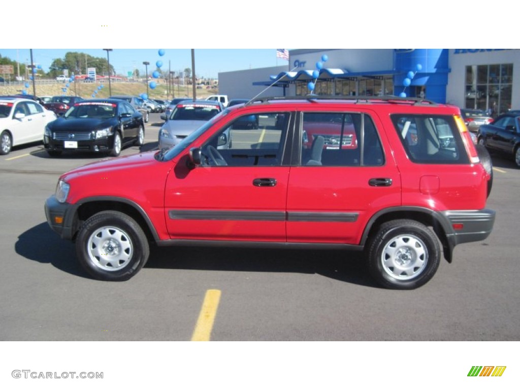 2001 CR-V LX 4WD - Milano Red / Dark Gray photo #2