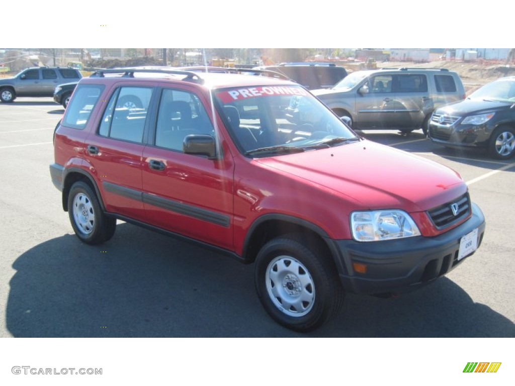 2001 CR-V LX 4WD - Milano Red / Dark Gray photo #7