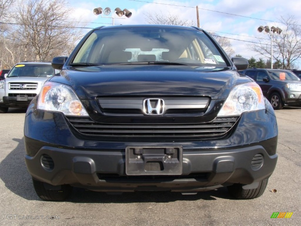 2009 CR-V LX 4WD - Crystal Black Pearl / Ivory photo #6