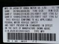 NH731P: Crystal Black Pearl 2009 Honda CR-V LX 4WD Color Code