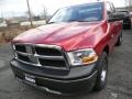 2010 Inferno Red Crystal Pearl Dodge Ram 1500 ST Quad Cab 4x4  photo #1