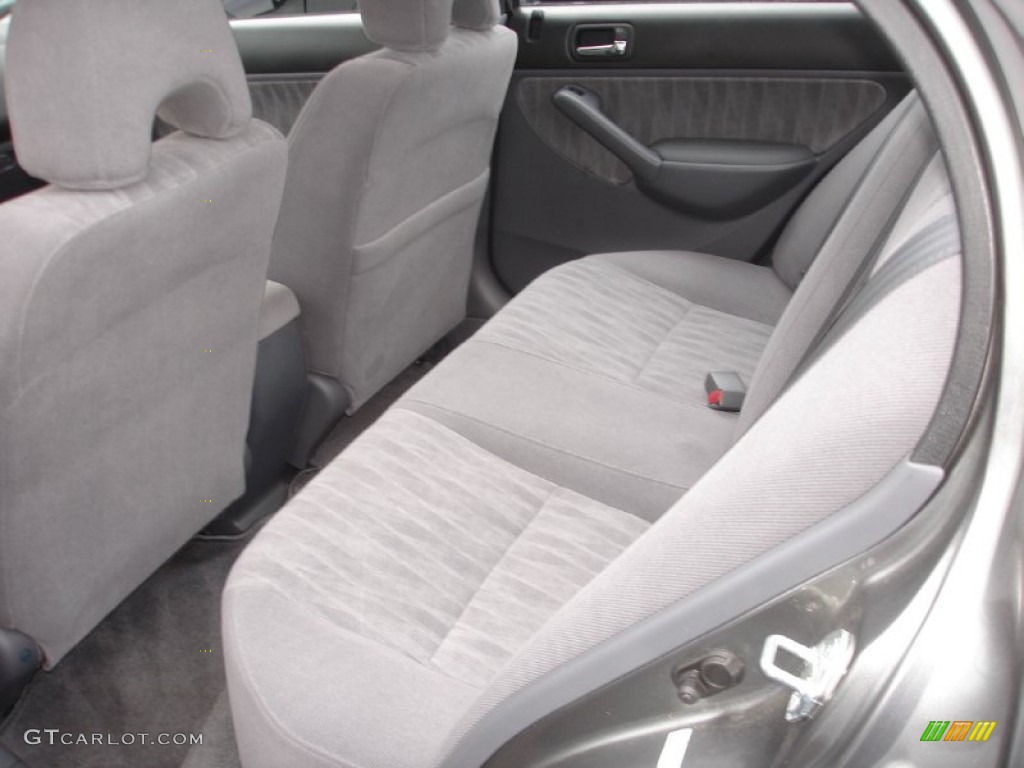 Gray Interior 2005 Honda Civic LX Sedan Photo #59038204