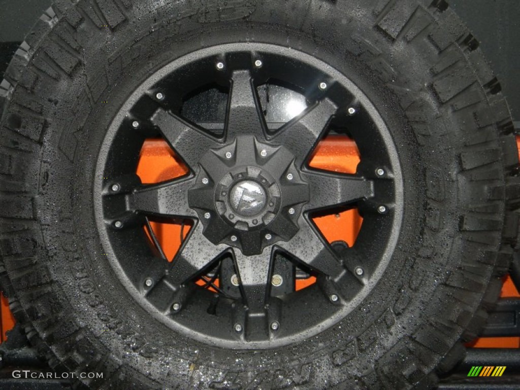 2011 Jeep Wrangler Unlimited Rubicon 4x4 Custom Wheels Photo #59038561