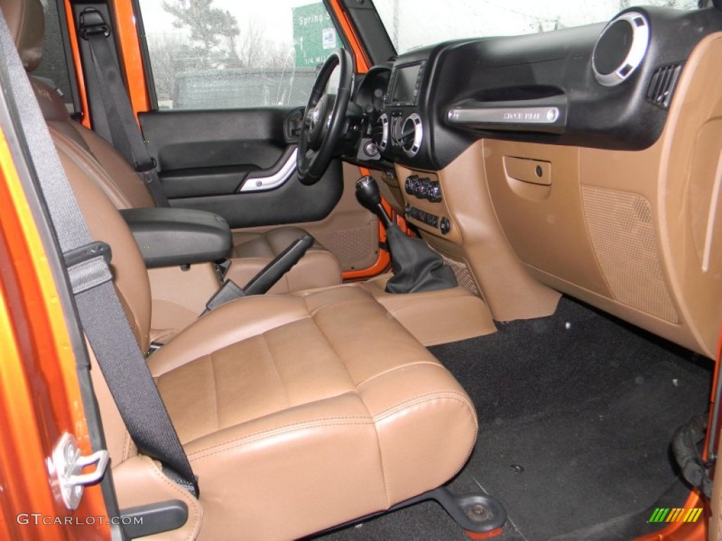 Black Dark Saddle Interior 2011 Jeep Wrangler Unlimited