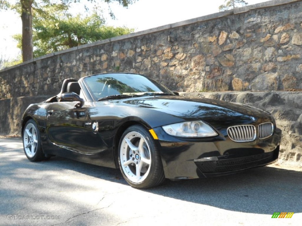 2006 Z4 3.0si Roadster - Black Sapphire Metallic / Black photo #1