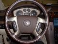 2008 Cadillac Escalade Cocoa/Very Light Linen Interior Steering Wheel Photo