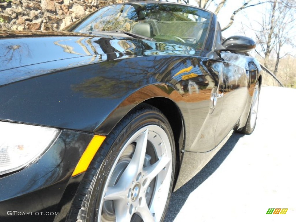 2006 Z4 3.0si Roadster - Black Sapphire Metallic / Black photo #12