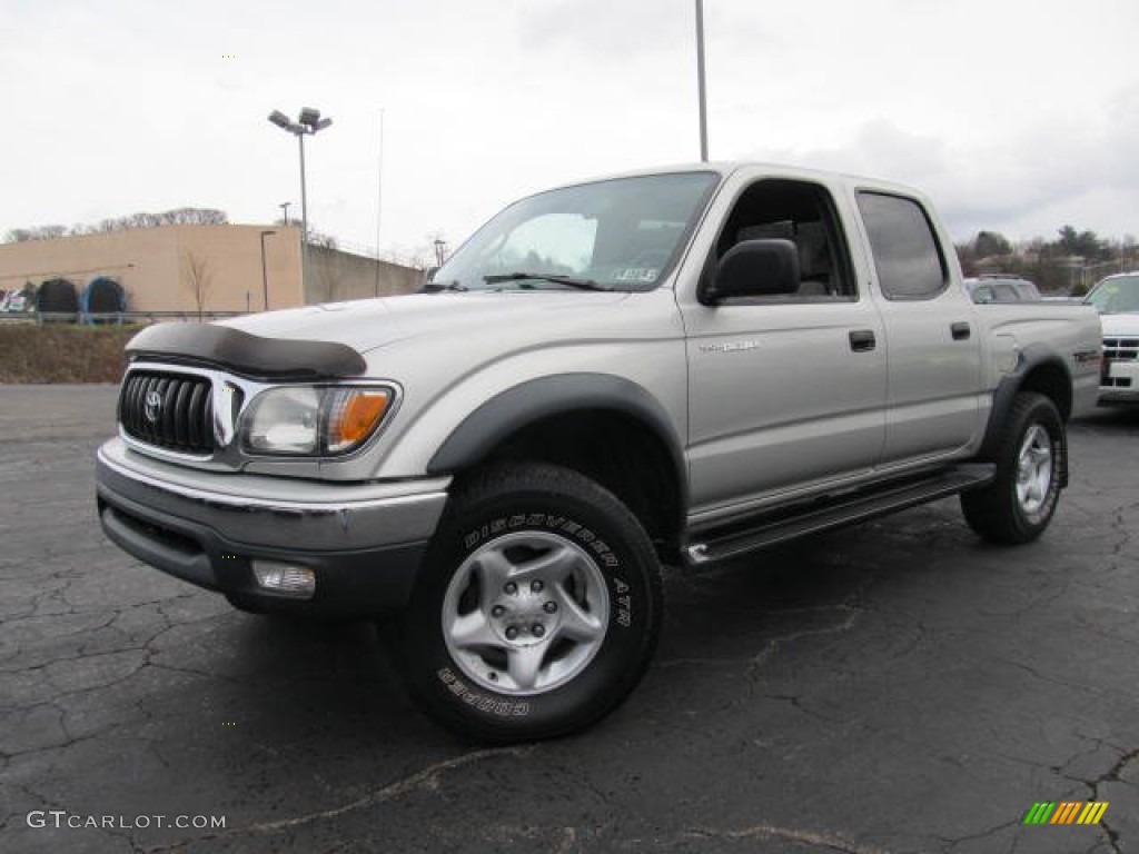 2003 Tacoma V6 TRD Double Cab 4x4 - Lunar Mist Silver Metallic / Charcoal photo #1