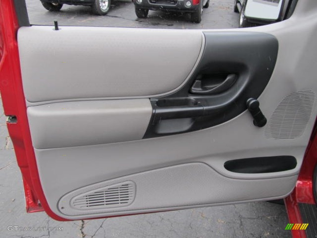 2000 Ford Ranger XLT Regular Cab Medium Graphite Door Panel Photo #59039931