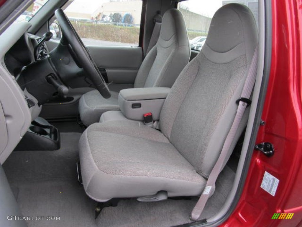 Medium Graphite Interior 2000 Ford Ranger XLT Regular Cab Photo #59039936