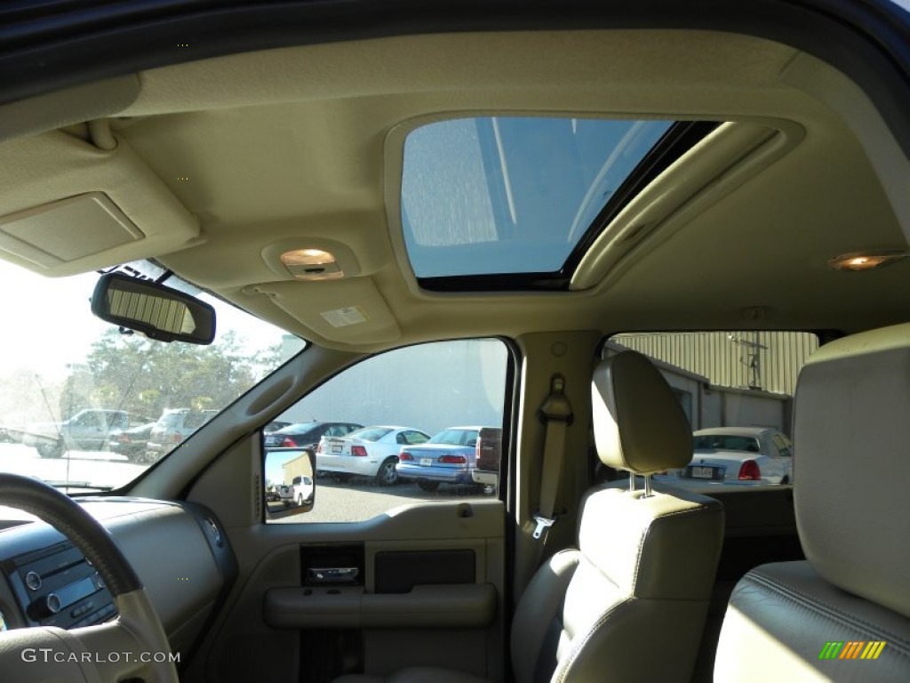 2008 F150 Limited SuperCrew - White Sand Tri-Coat / Tan photo #5