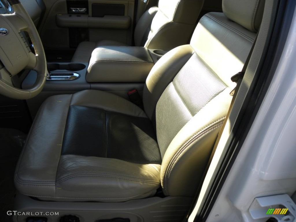 2008 F150 Limited SuperCrew - White Sand Tri-Coat / Tan photo #6