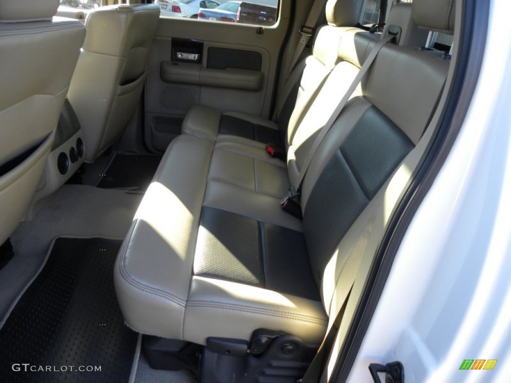 2008 F150 Limited SuperCrew - White Sand Tri-Coat / Tan photo #8
