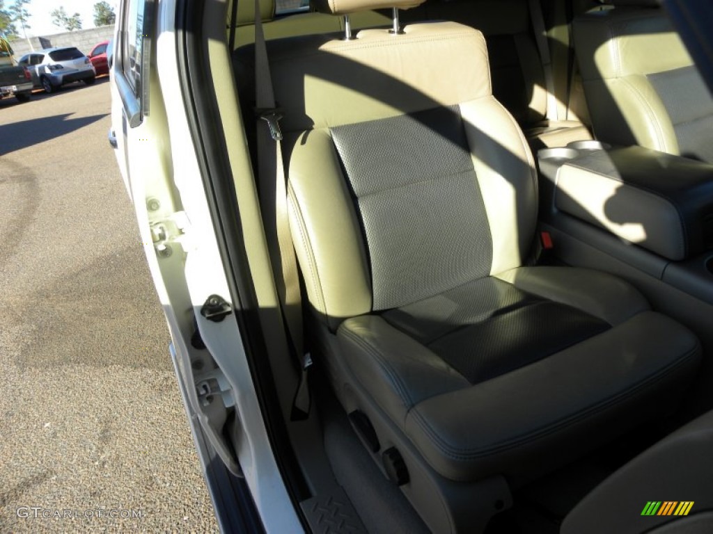 2008 F150 Limited SuperCrew - White Sand Tri-Coat / Tan photo #10