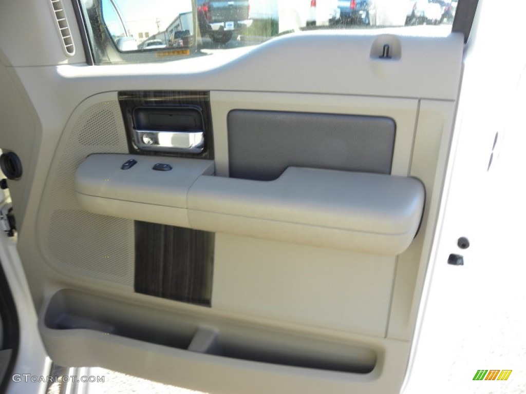 2008 F150 Limited SuperCrew - White Sand Tri-Coat / Tan photo #11