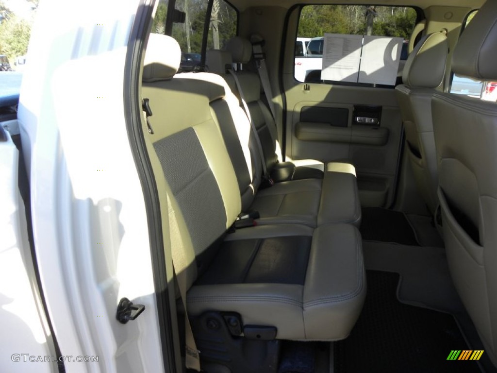 2008 F150 Limited SuperCrew - White Sand Tri-Coat / Tan photo #12