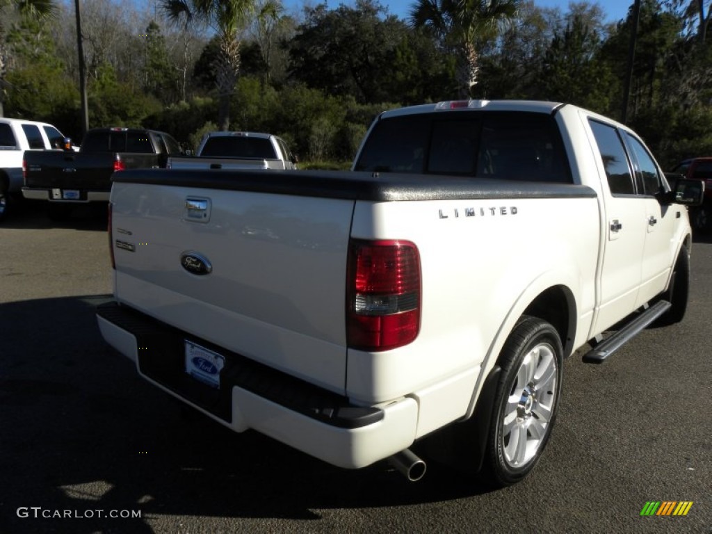 2008 F150 Limited SuperCrew - White Sand Tri-Coat / Tan photo #15