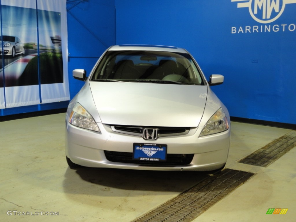 2003 Accord EX Sedan - Satin Silver Metallic / Black photo #2