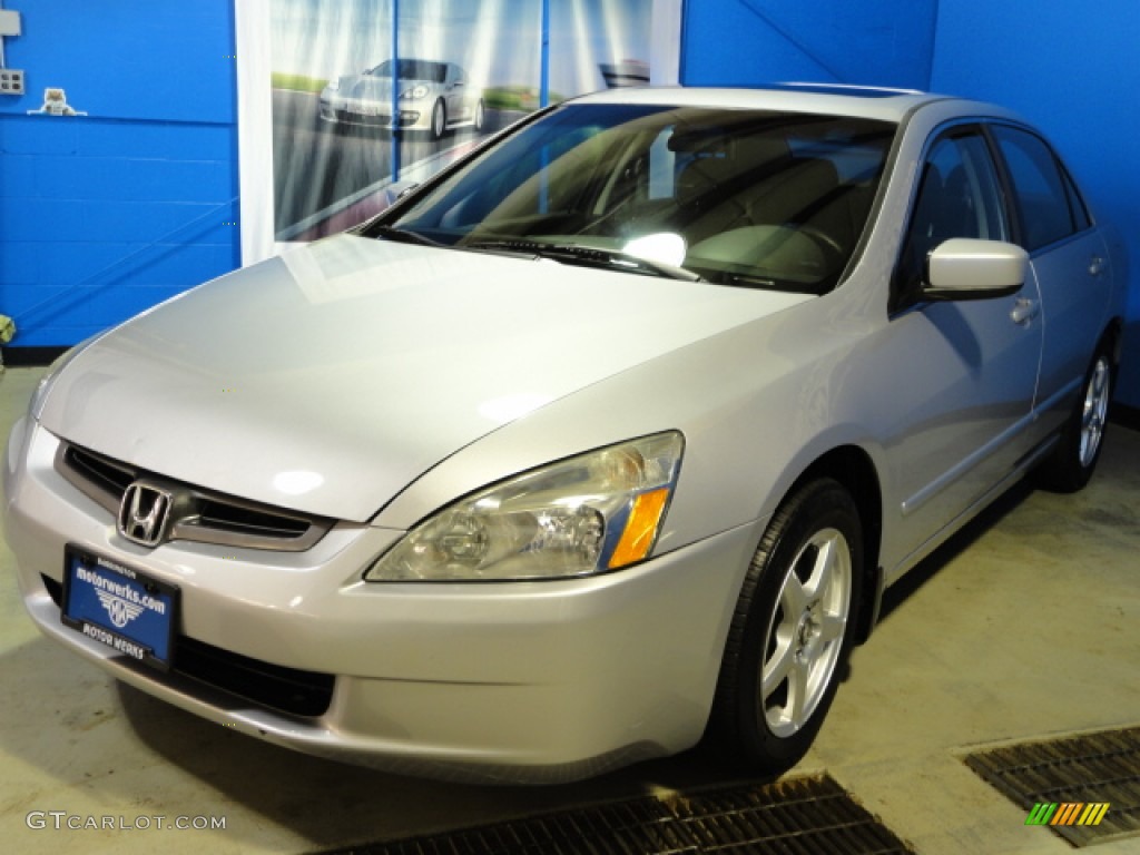 2003 Accord EX Sedan - Satin Silver Metallic / Black photo #4