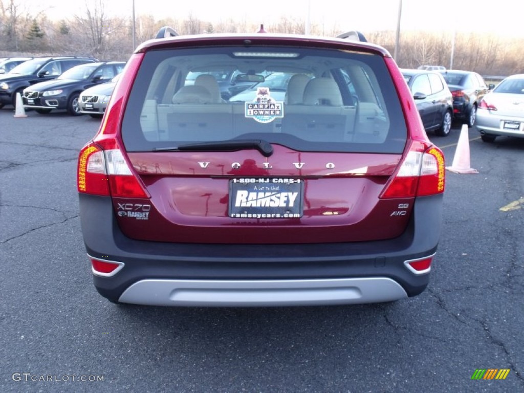 2009 XC70 3.2 AWD - Ruby Red Metallic / Sandstone photo #4