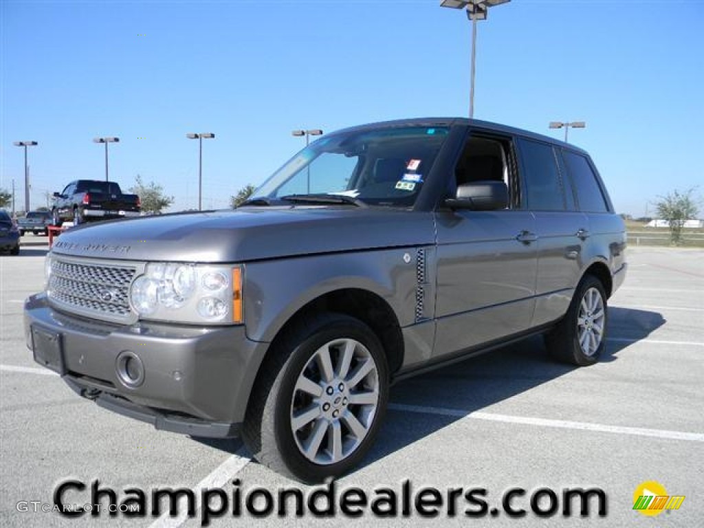 2007 Range Rover Supercharged - Stornoway Grey Metallic / Jet Black photo #1