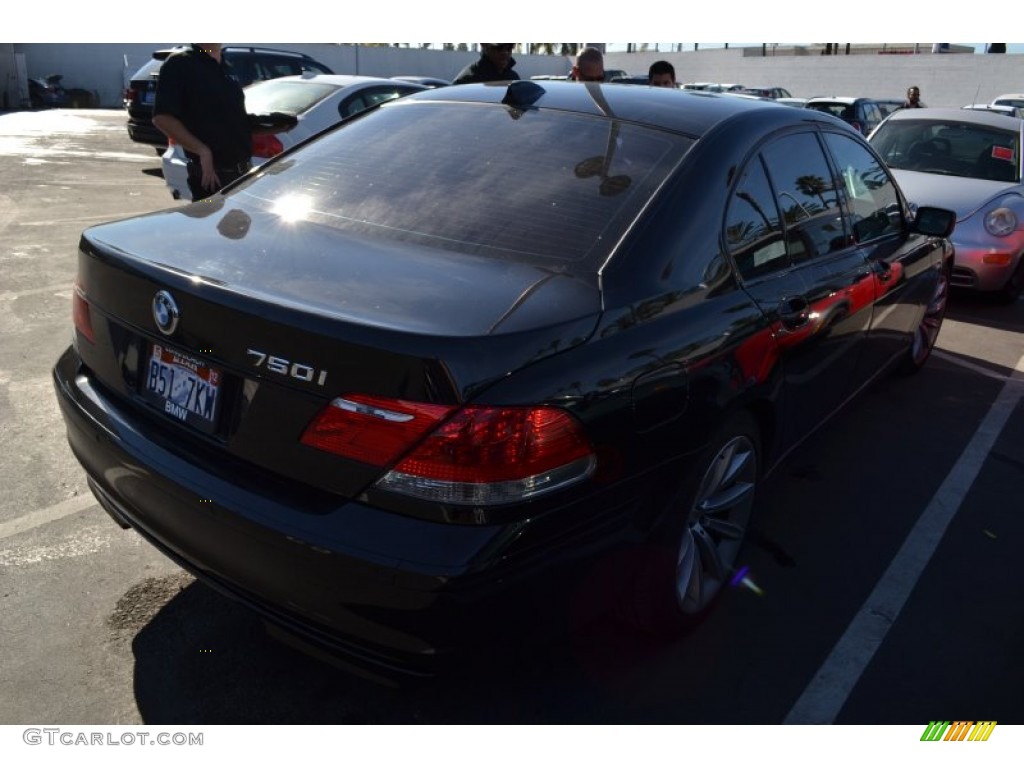 2008 7 Series 750i Sedan - Jet Black / Black photo #3