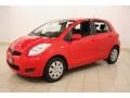 2009 Absolutely Red Toyota Yaris 5 Door Liftback  photo #3