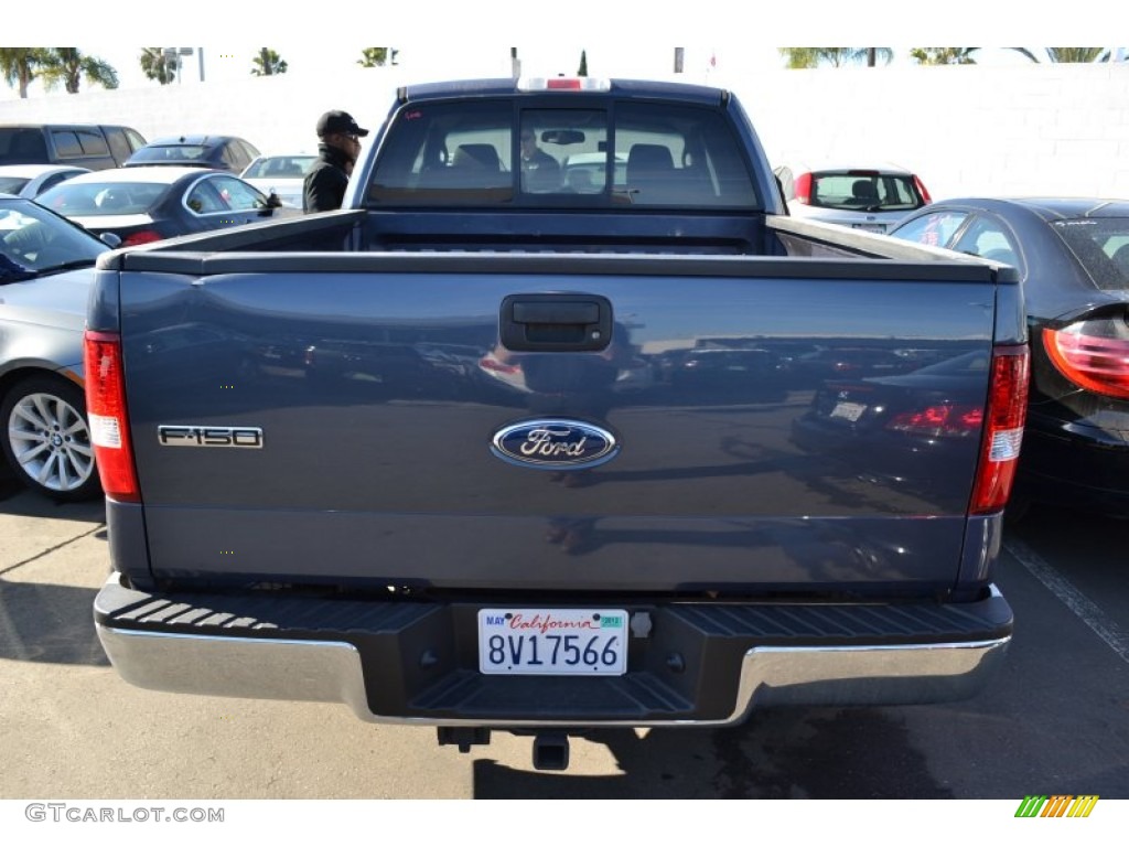 2005 F150 XLT SuperCab - Medium Wedgewood Blue Metallic / Medium Flint/Dark Flint Grey photo #2