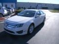 2011 White Suede Ford Fusion SE V6  photo #1