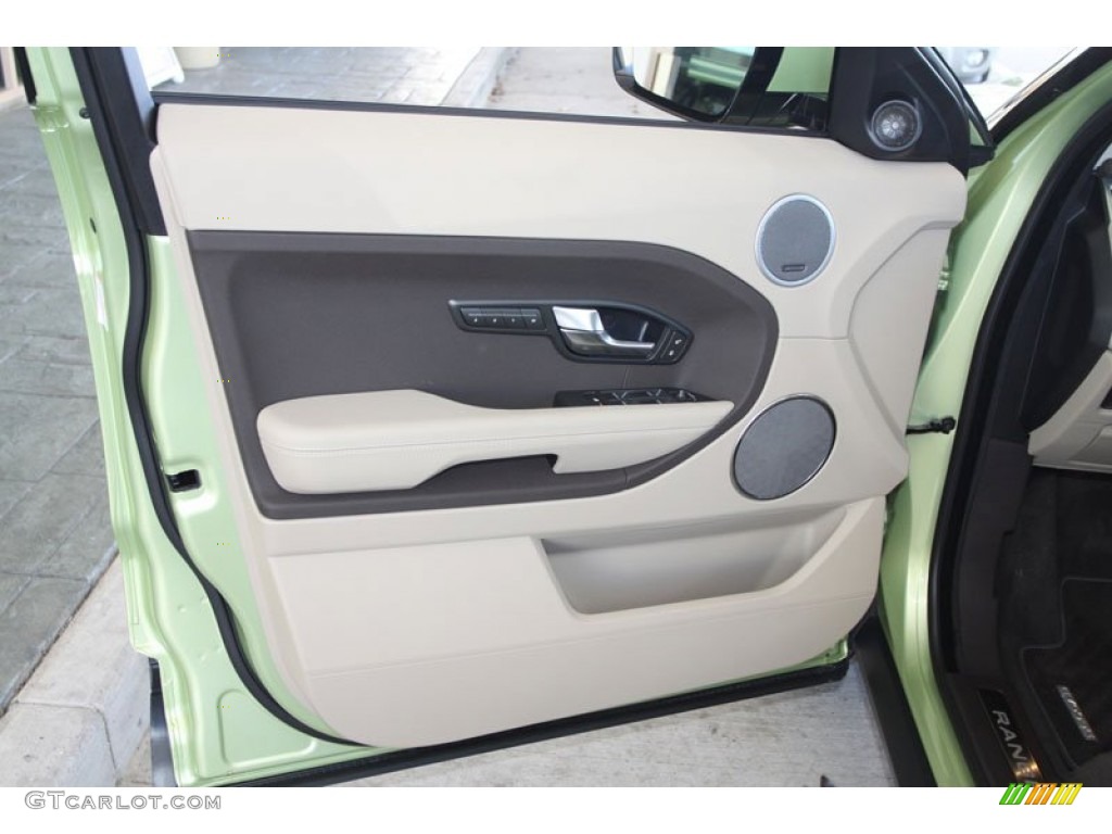 2012 Land Rover Range Rover Evoque Pure Almond/Espresso Door Panel Photo #59049379