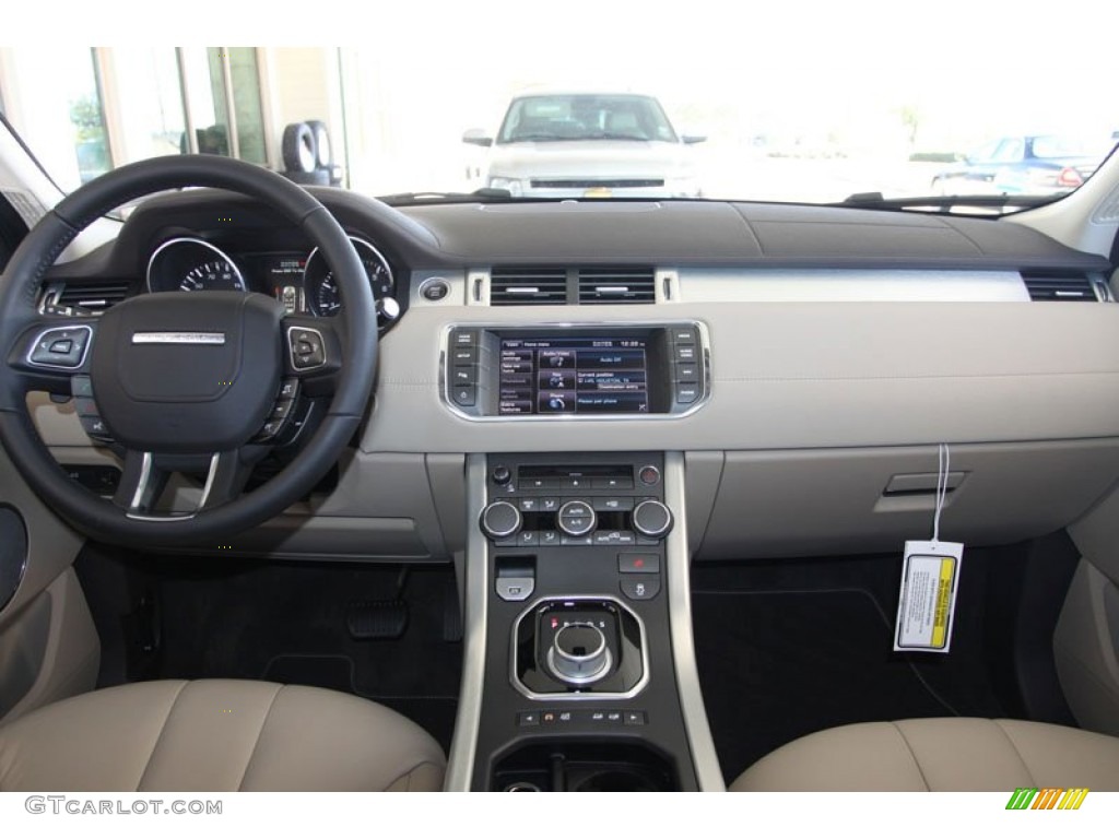 2012 Land Rover Range Rover Evoque Pure Almond/Espresso Dashboard Photo #59049394