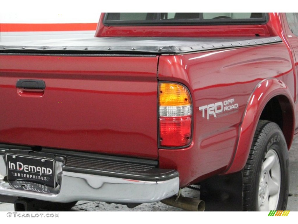 2004 Tacoma V6 TRD Double Cab 4x4 - Impulse Red Pearl / Charcoal photo #18