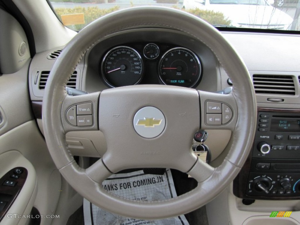 2005 Chevrolet Cobalt LT Sedan Neutral Beige Steering Wheel Photo #59050439