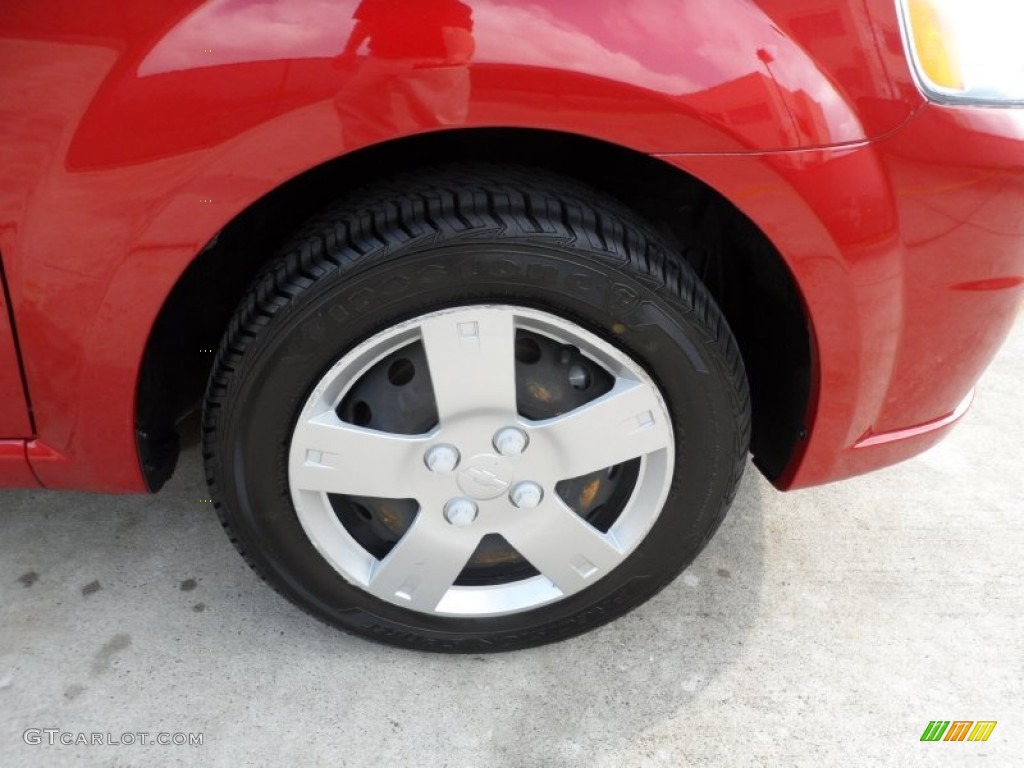 2010 Aveo LT Sedan - Sport Red / Charcoal photo #13