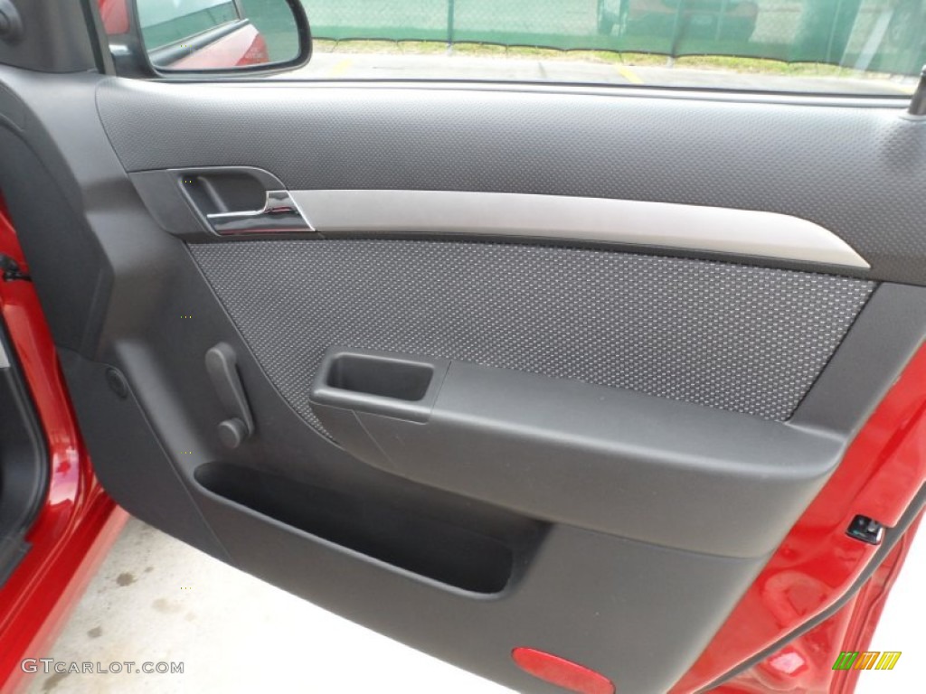 2010 Aveo LT Sedan - Sport Red / Charcoal photo #18