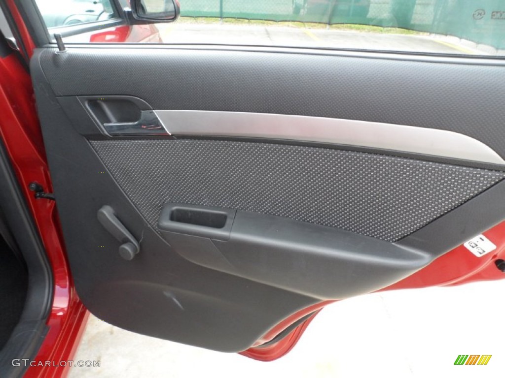 2010 Aveo LT Sedan - Sport Red / Charcoal photo #21