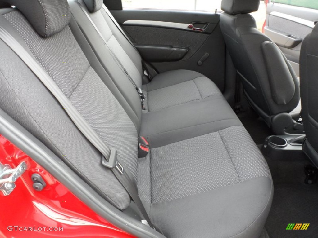 2010 Aveo LT Sedan - Sport Red / Charcoal photo #22